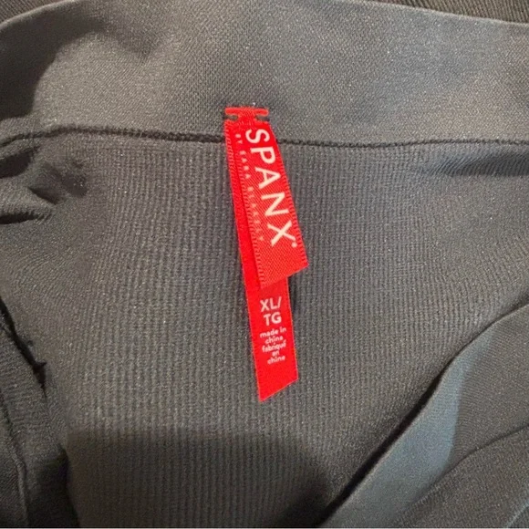 SPANX Sz XL Jean-ish Mama Ankle Maternity Black Leggings NEW WITH TAGS - Picture 11 of 12